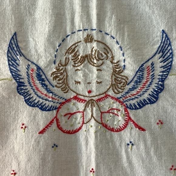 Vintage hand embroidered “Now I lay me down to sleep” prayer. - Picture 2 of 13